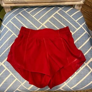 lululemon athletica Bold Red Athletic Shorts